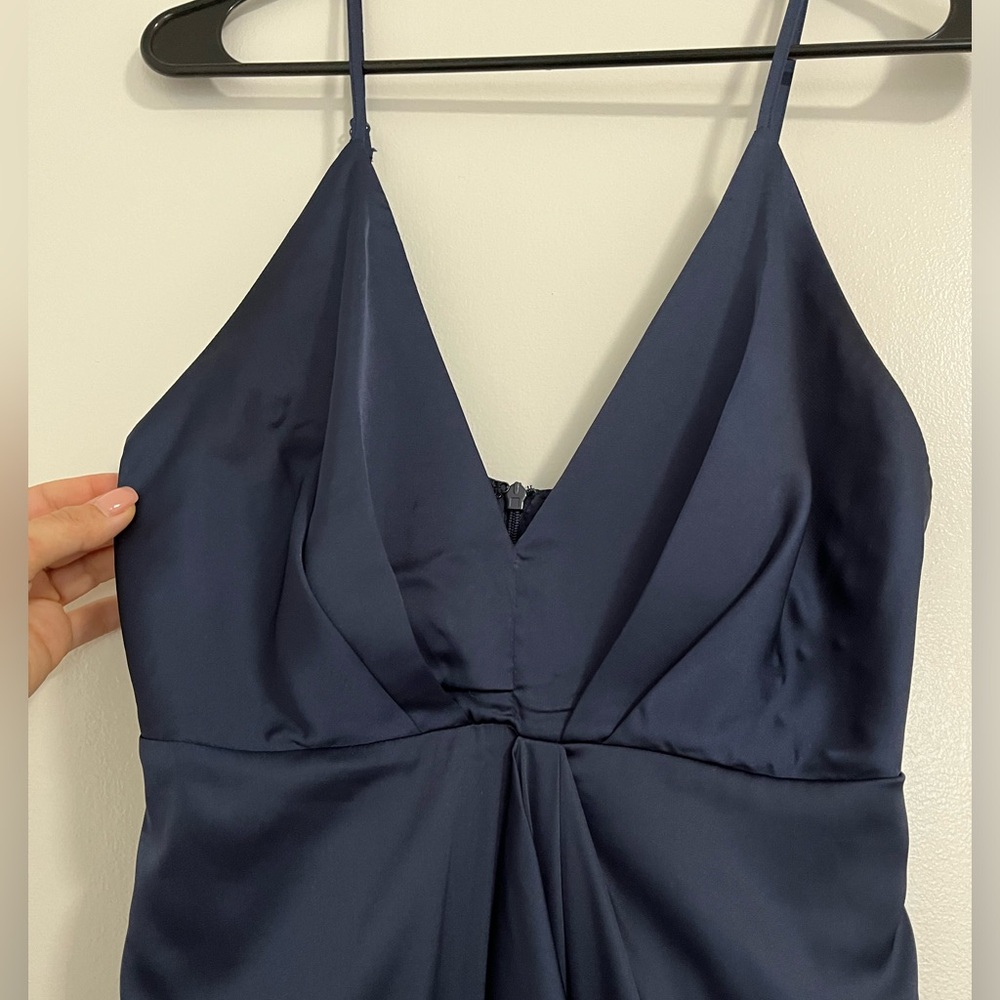 Lulu’s Caught Feelings Waterfall Front Asymmetrical Dress - Picture 5 of 8